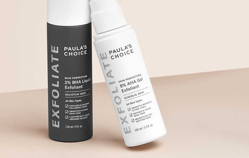 Het verschil tussen AHA- en BHA-exfolianten Het verschil tussen AHA- en BHA-exfolianten